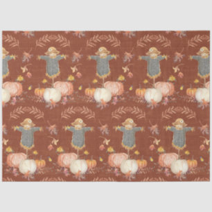 Fall Pumpkins Harvest Autumn Floral Leaf Decoupage Tissue Paper
