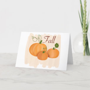 Fall Pumpkins Holiday Card