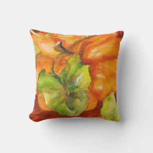 Fall Pumpkins Throw Pillow