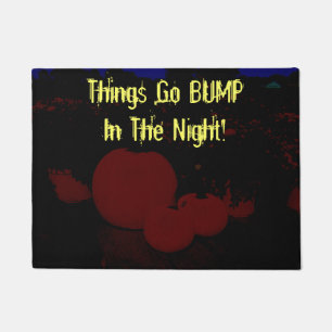 Fall Pumpkins with Customizable Message on a Doormat