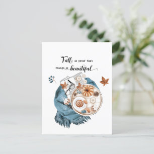Fall Quote Holiday Postcard