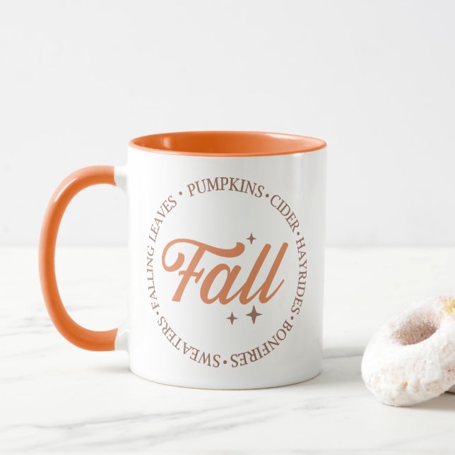 Fall Quote  Mug (With Donut)
