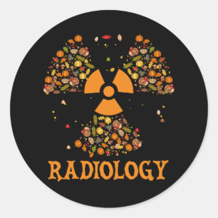Fall Radiology Thanksgiving Radiologist Xray Tech  Classic Round Sticker