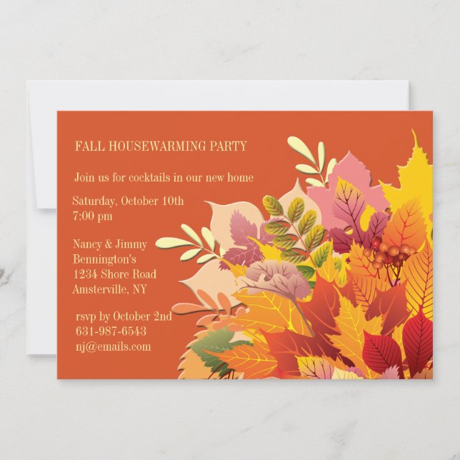 Fall Rapture Invitation (Front)