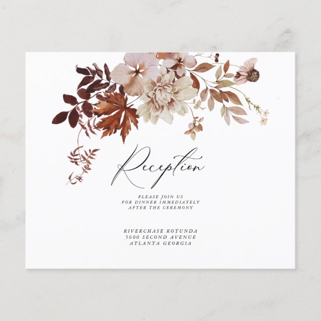 Fall Reception Information Insert |Budget Flyer (Front)