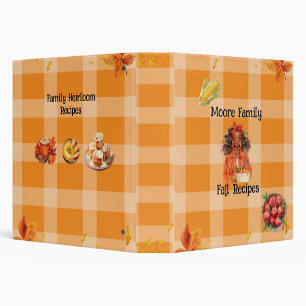 Fall Recipe Book Binder