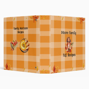 Fall Recipe Book Binder