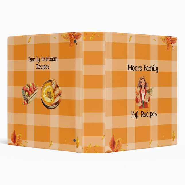 Fall Recipe Book Binder (Background)