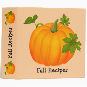 Fall Recipes Binder
