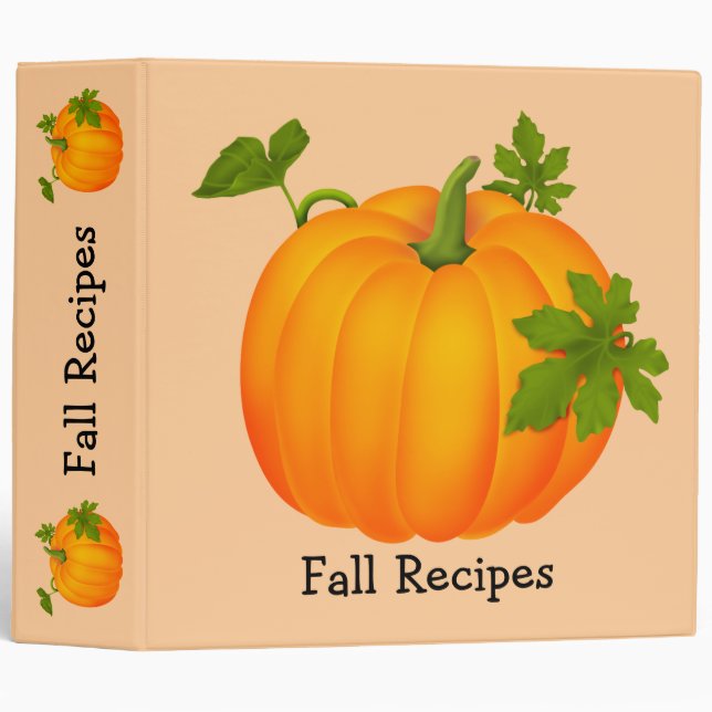 Fall Recipes Binder (Front/Spine)