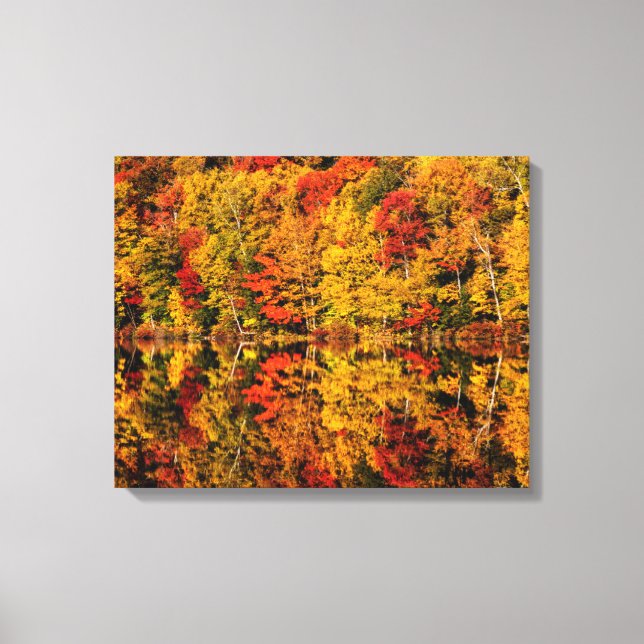 Fall Reflection on Russell Pond | New Hampshire Canvas Print (Front)