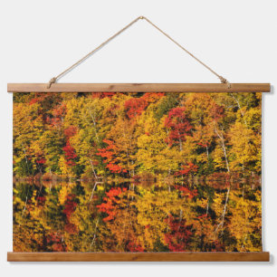 Fall Reflection on Russell Pond New Hampshire Hanging Tapestry