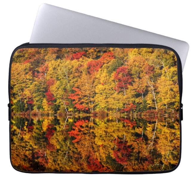 Fall Reflection on Russell Pond | New Hampshire Laptop Sleeve (Front)