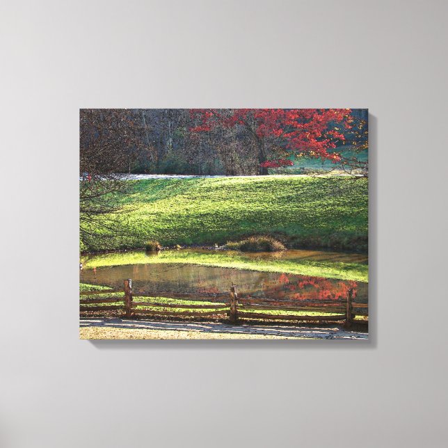 Fall Reflections canvas Print (Front)