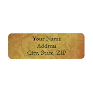 Fall Regency in Black and  Gold Damask Anniversary