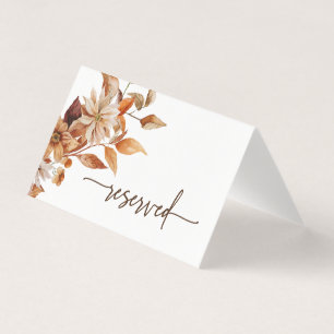 Fall Reserved Folded Card
