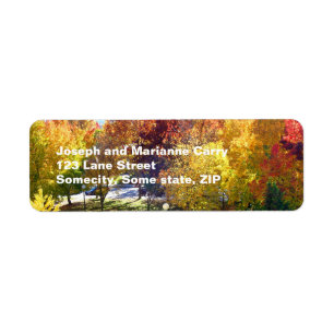 Fall return adress Label
