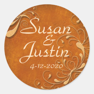 Fall Rhapsody Round Stickers