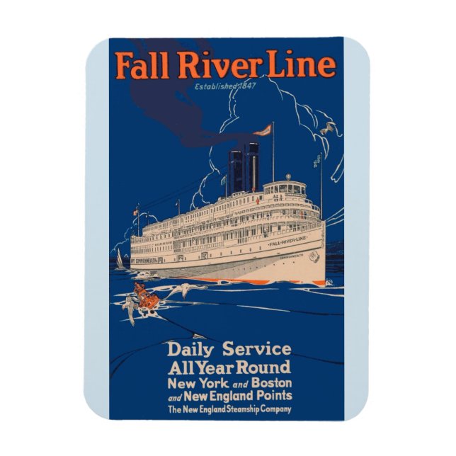 Fall River Line Magnet (Vertical)