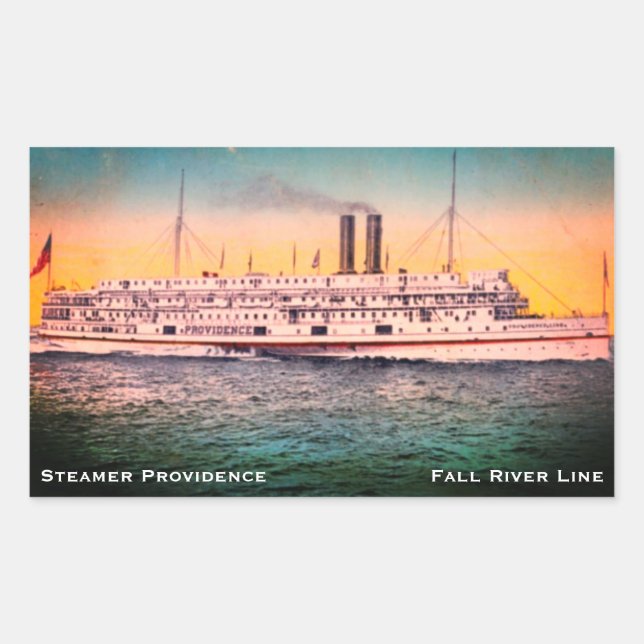 Fall River Line, Steamship 'Providence' Sticker (Front)