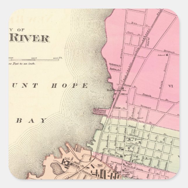 Fall River Square Sticker (Front)