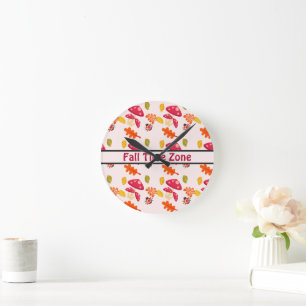 Fall Round Clock