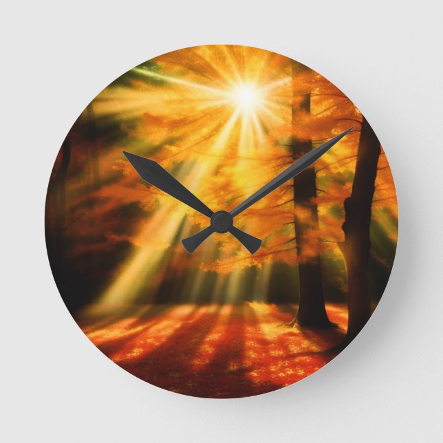 Fall Round Clock (Front)