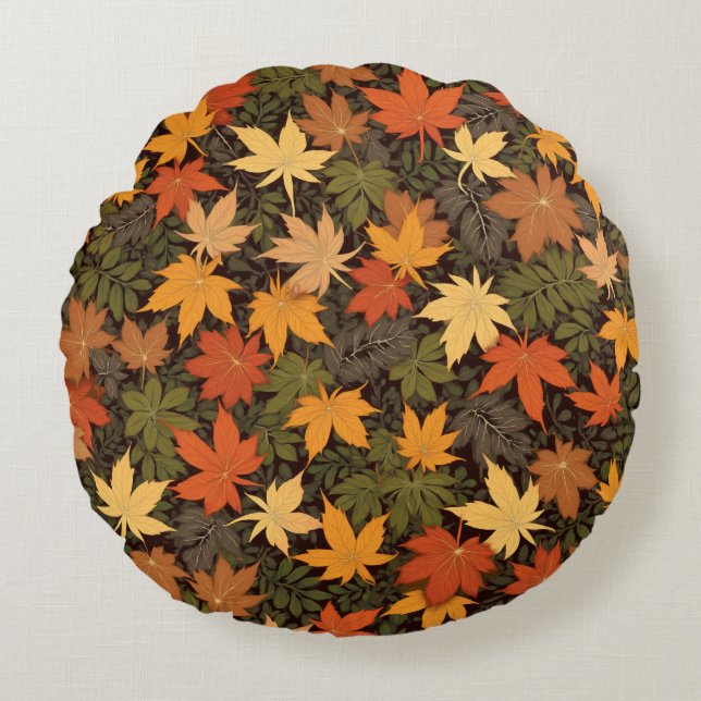 fall round pillow (Front)