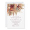 Fall Rust Burgundy Florals Pampas Photo Wedding