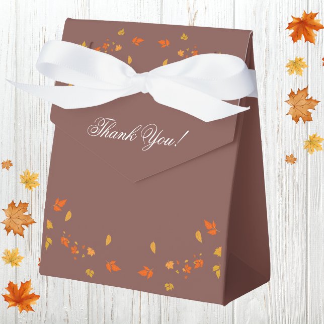 Fall Rustic Autumn Bridal Shower Favor Box (Creator Uploaded)