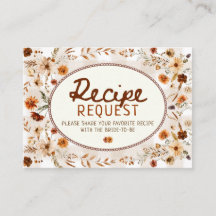 Fall  rustic boho Autumn floral recipe request