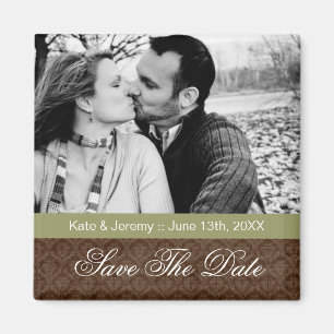 Fall Save the Date Photo Wedding Magnet