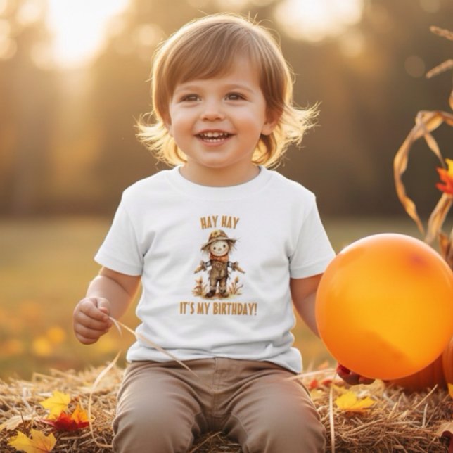 Fall Scarecrow Cute Birthday T-Shirt (Creator Uploaded)