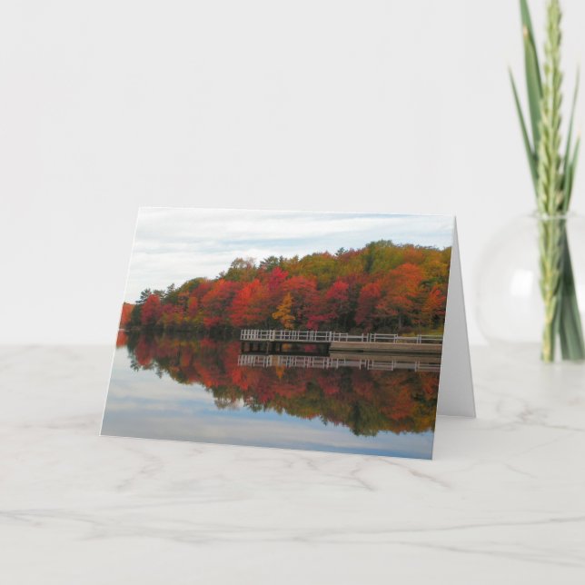 Fall Scene Thanksgiving Card (Front)