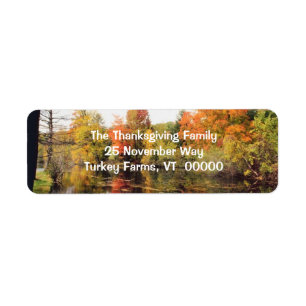 Fall Scenery Return Address Stickers
