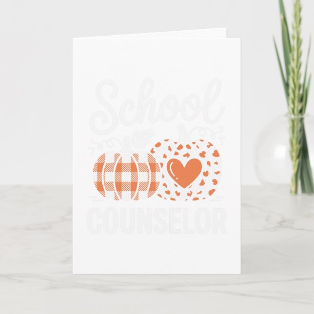 Fall School Counselor 1  Card (Front)
