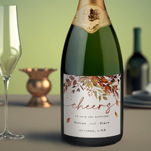 FALL Script Sparkling Wine Label SIENNA