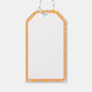 Fall Season Border Thanksgiving Blank Custom  Gift Tags