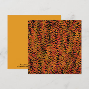 Fall Season Changing Colors Foliage Leaves Art Card