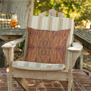 Fall Season Changing Colours Foliage Leaves Art Outdoor Pillow