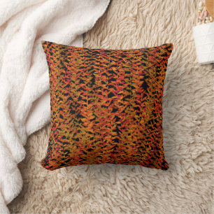 Fall Season Changing Colours Foliage Leaves Art Throw Pillow