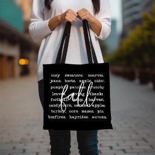 Fall Season Cozy Sweaters Scarves Design, Pumpkin  Tote Bag