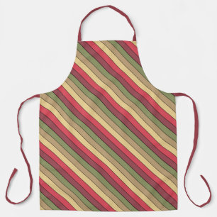 Fall Season Earth Tone Colors On Watercolor Paper  Apron