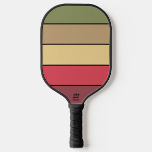 Fall Season Earth Tone Colors On Watercolor Paper  Pickleball Paddle
