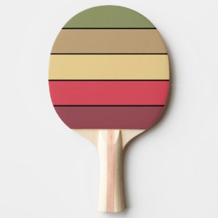 Fall Season Earth Tone Colours On Watercolor Paper Ping Pong Paddle