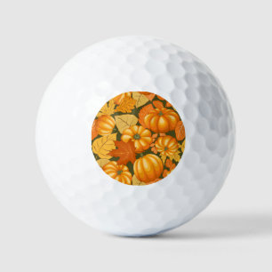 Fall Season Halloween Pumpkins Pattern Golf Balls