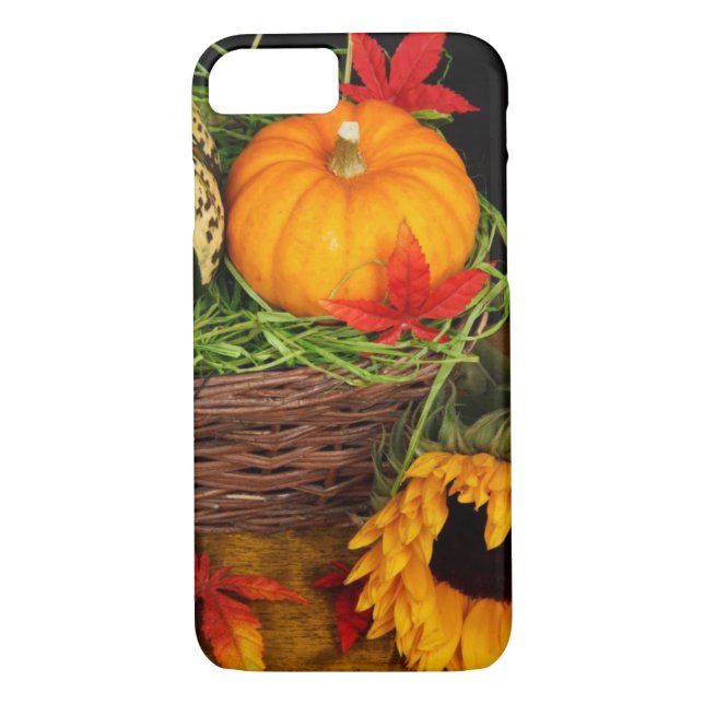 Fall Season Harvest Happy Thanksgiving Case-Mate iPhone Case (Back)