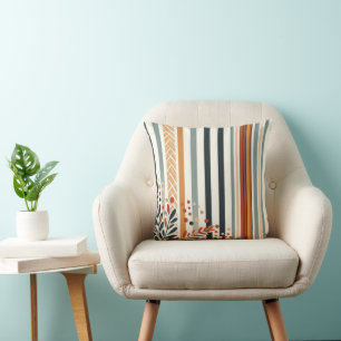 Fall Season Pattern Autumn Design Throw Pillow