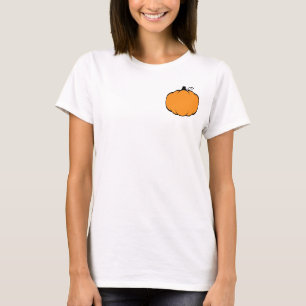 Fall Season Pumpkin Drawing T-Shirt