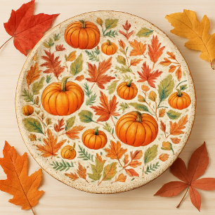 Fall Season Pumpkins Leaves Craft  Tissue Paper